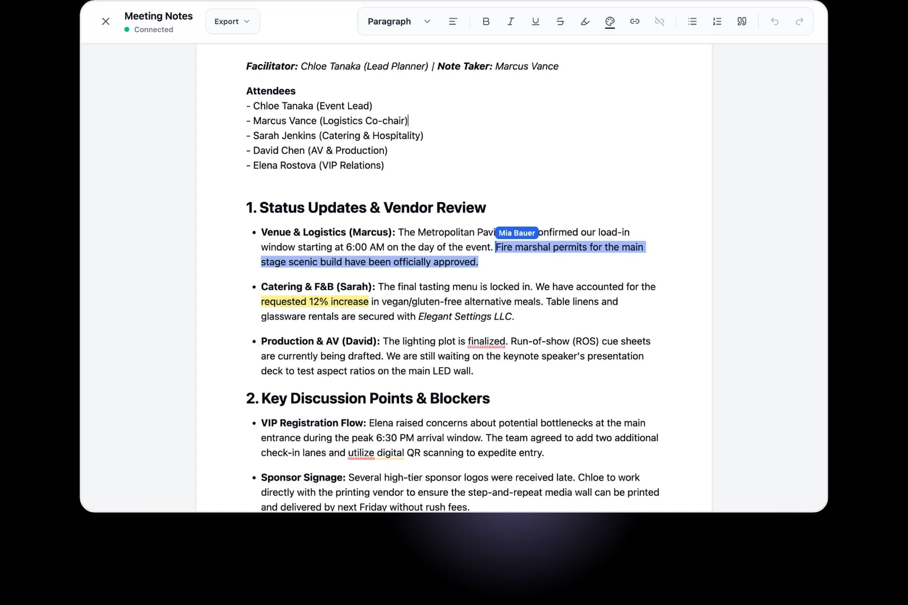 Kollaborativer Dokumenteneditor